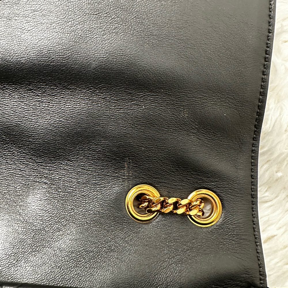 Versace Black Quilted Crossbody Bag with Gold Accents - Picture 10 of 17